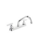 Mezcladora 8' fregadero cromo, cuello corto, cono, BASIC