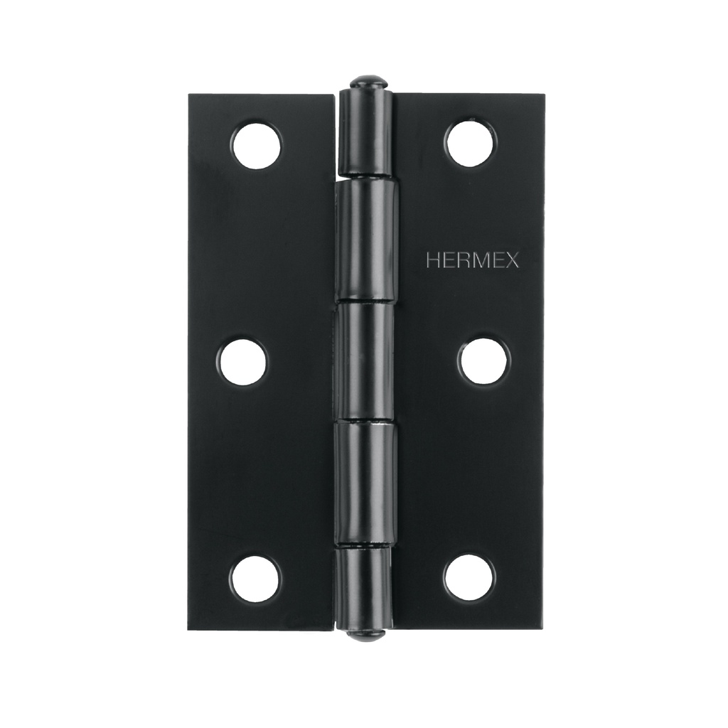 Bisagra rectangular 3-1/2' negra, HERMEX