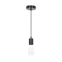 Socket colgante metálico, negro, VOLTECK