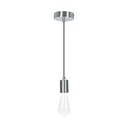 Socket colgante metálico, satín, VOLTECK