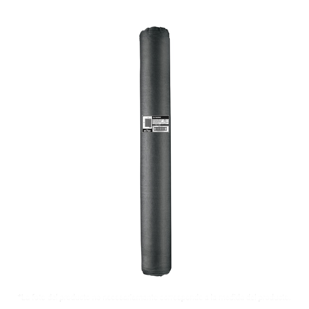 Rollo de malla sombra 90%, raschel negro, 15m x 4m, FIERO
