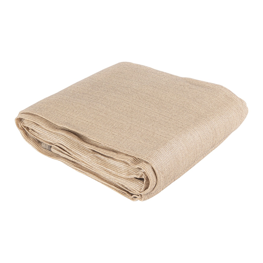 Toldo sombra 80%, raschel beige, 4m x 3m, FIERO