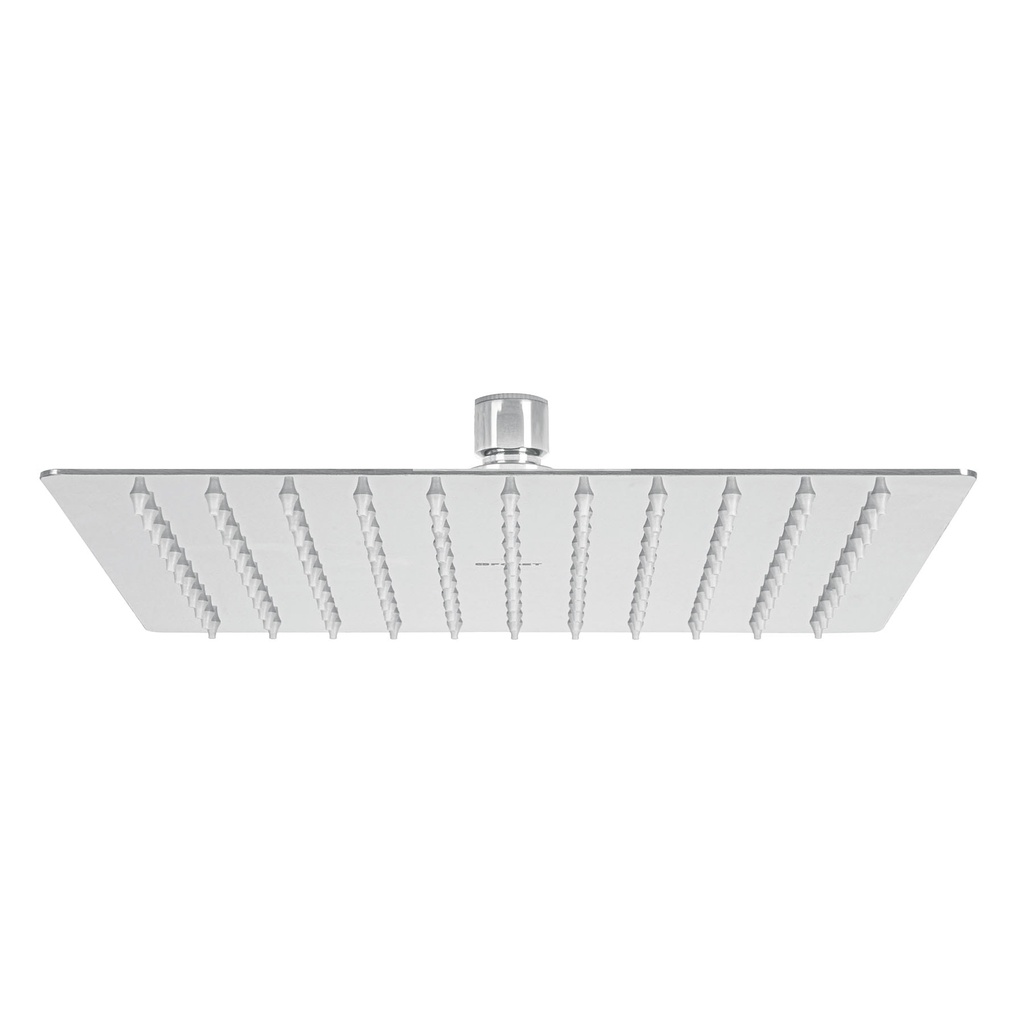 Regadera plato cuadrado 10' sin brazo, cromo, FOSET RIVIERA