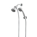Regadera doble fija y teléfono 3-1/4', ABS, cromo, AERO