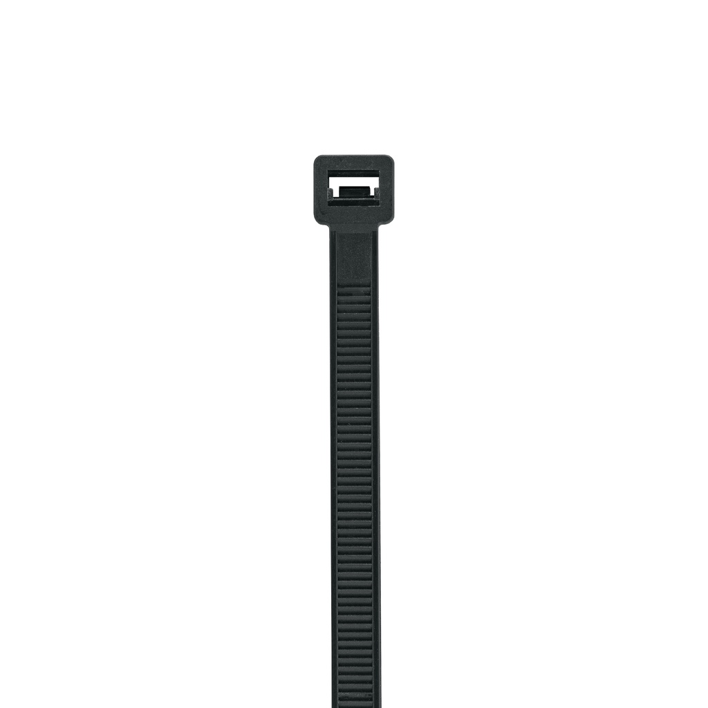 Bolsa con 10 cinchos plásticos 175 lb, 450 x 9 mm, negro