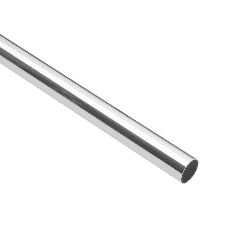 Tubo redondo para clóset,1.5 m, acero cromado, HERMEX