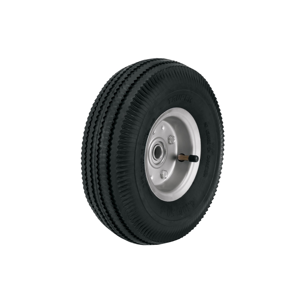 Rueda neumática 10' para eje lateral, TRUPER
