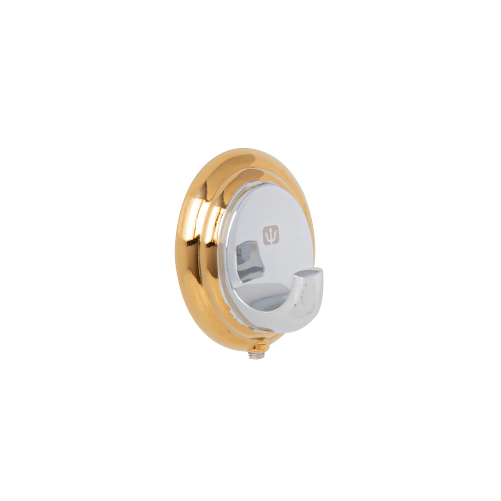 Gancho sencillo para toallas, cromo-oro, FOSET AQUA
