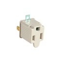 Adaptador 3 a 2, gris, a granel, VOLTECK
