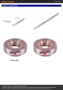 Rollo de 100 m cable polarizado transparente p/bocina 18 AWG