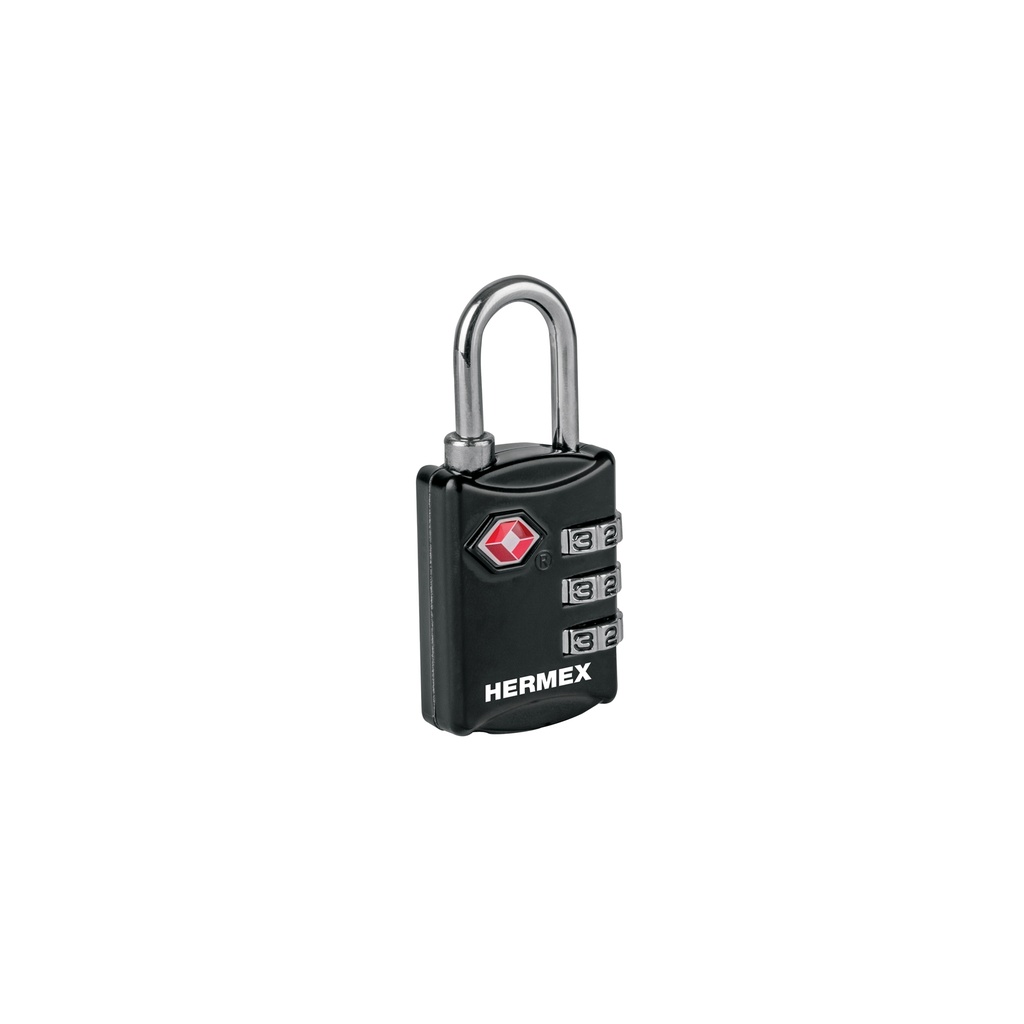 Candado maletero de combinación 27 mm seguridad TSA, blíster