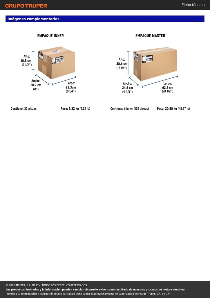 Caja tipo chalupa 2' x 4' reforzada, VOLTECK