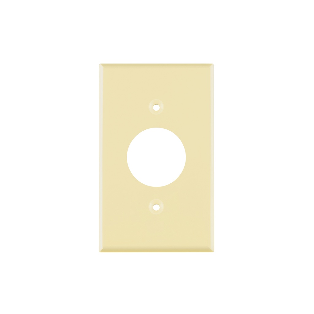 Placa de ABS para contacto redondo, Standard, marfil