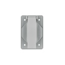 Placa tipo FS con cubierta, sencilla, sobreponer, VOLTECK