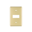 Placa 1 módulo, de aluminio, línea Económica, VOLTECK