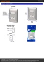 Placa armada contacto e interruptor, plata, línea Italiana