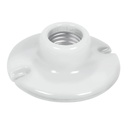 Portalámpara de porcelana, 3-1/2', redonda, VOLTECK