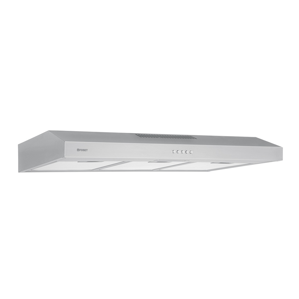 Campana extractora 80cm, empotrable, acero inoxidable, FOSET