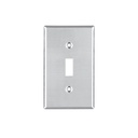 Placa de Acero Inox. para interruptor vertical, Standard