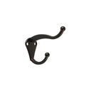 Gancho tipo perchero sombrero y abrigo, 4cm, negro, HERMEX