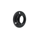 Brida negra para tubo redondo de closet, HERMEX