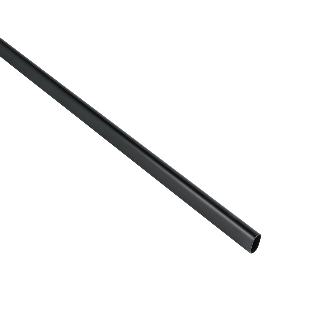 Tubo ovalado de 3.0 m negro para closet, HERMEX