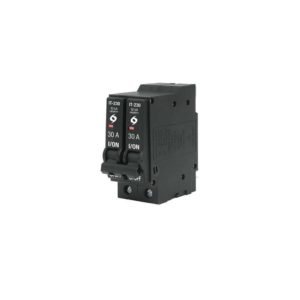 Interruptor de 2 polos 30A, enchufable, VOLTECK