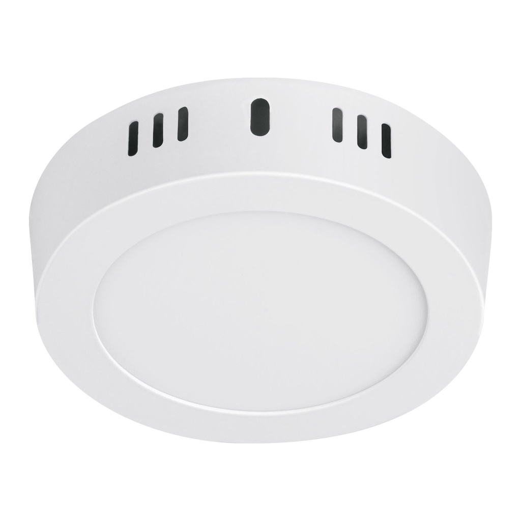 Luminario LED plafón 6W 6500K, redondo, blanco, VOLTECK