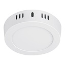 Luminario LED plafón 6W 6500K, redondo, blanco, VOLTECK