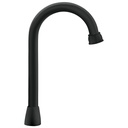 Cuello tipo bar para mezcladora de lavabo, negro mate, AQUA