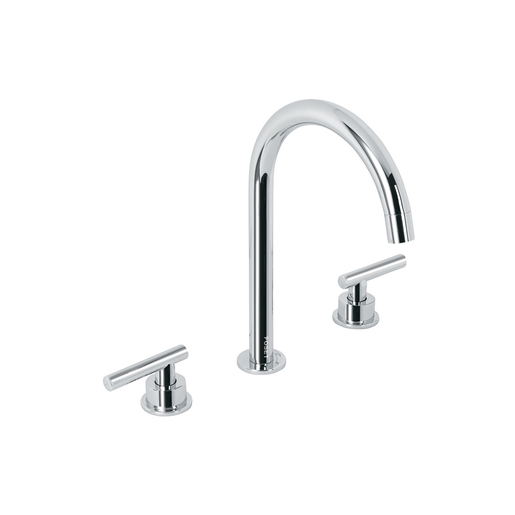 Mezcladora p/lavabo,taladros separados,palanca, cromo, TÚBIG