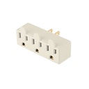 Multicontacto triple aterrizado, barra, VOLTECK