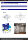 Luminario LED empotrable 5W 6500K, cuadrado, blanco, VOLTECK