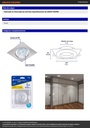 Luminario LED empotrable 5W 6500K, cuadrado, cromo, VOLTECK