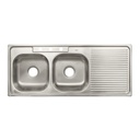 Tarja de empotrar 120x50cm doble tina izquierda, FOSET BASIC