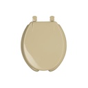 Asiento redondo con tapa para WC, abierto, beige, FOSET