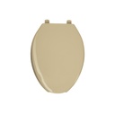 Asiento alargado con tapa para WC, abierto, beige, FOSET