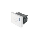 Interruptor para timbre, 1.5 módulos, línea Española, blanco