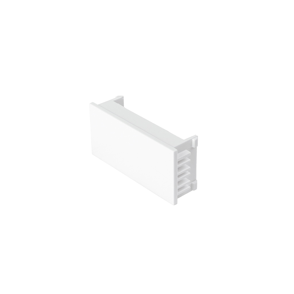 Tapón ciego, 1 módulo, línea Española, color blanco, VOLTECK