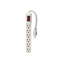 Multicontacto 16 AWG doméstico 6 entradas, VOLTECK
