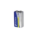 Blíster con 1 pila recargable 9V uso general, 250 mAh