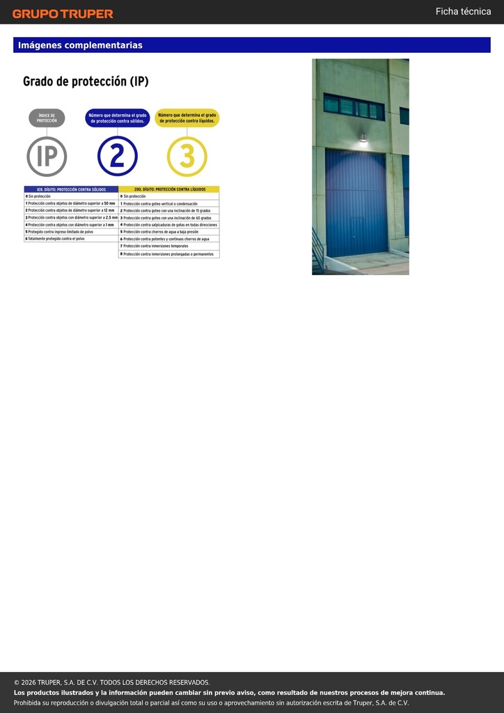 Luminario suburbano con foco LED 40W 6500K y sensor de luz