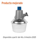 Luminario suburbano con foco LED 50W 6500K y sensor de luz