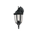 Arbotante tipo farol tradicional suspendido p/exterior negro