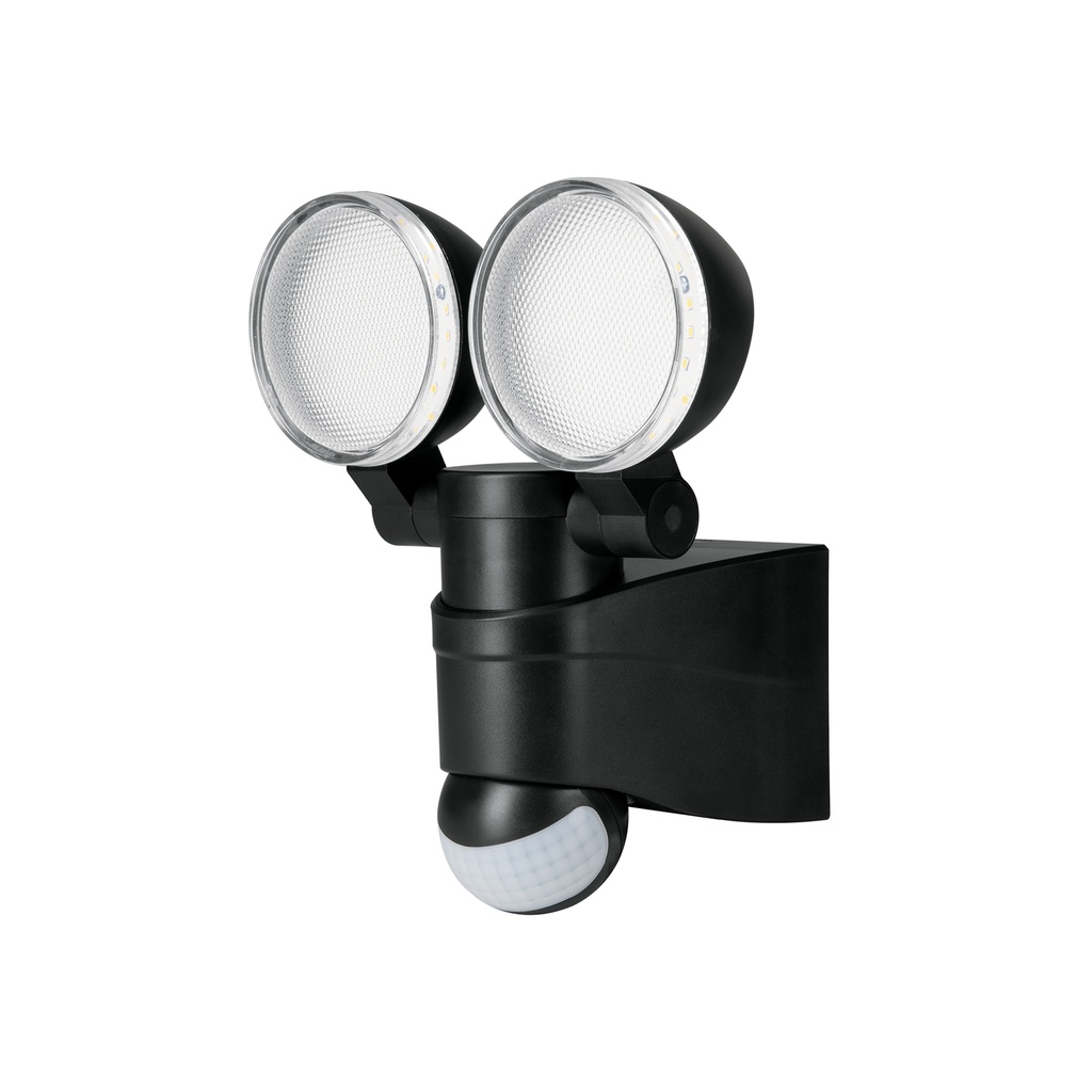 Arbotante LED 12W 4000K con sensor de movimiento, negro