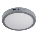 Luminario LED plafón 18W 6500K, redondo, gris, VOLTECK