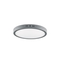 Luminario LED plafón 24W 6500K, redondo, gris, VOLTECK