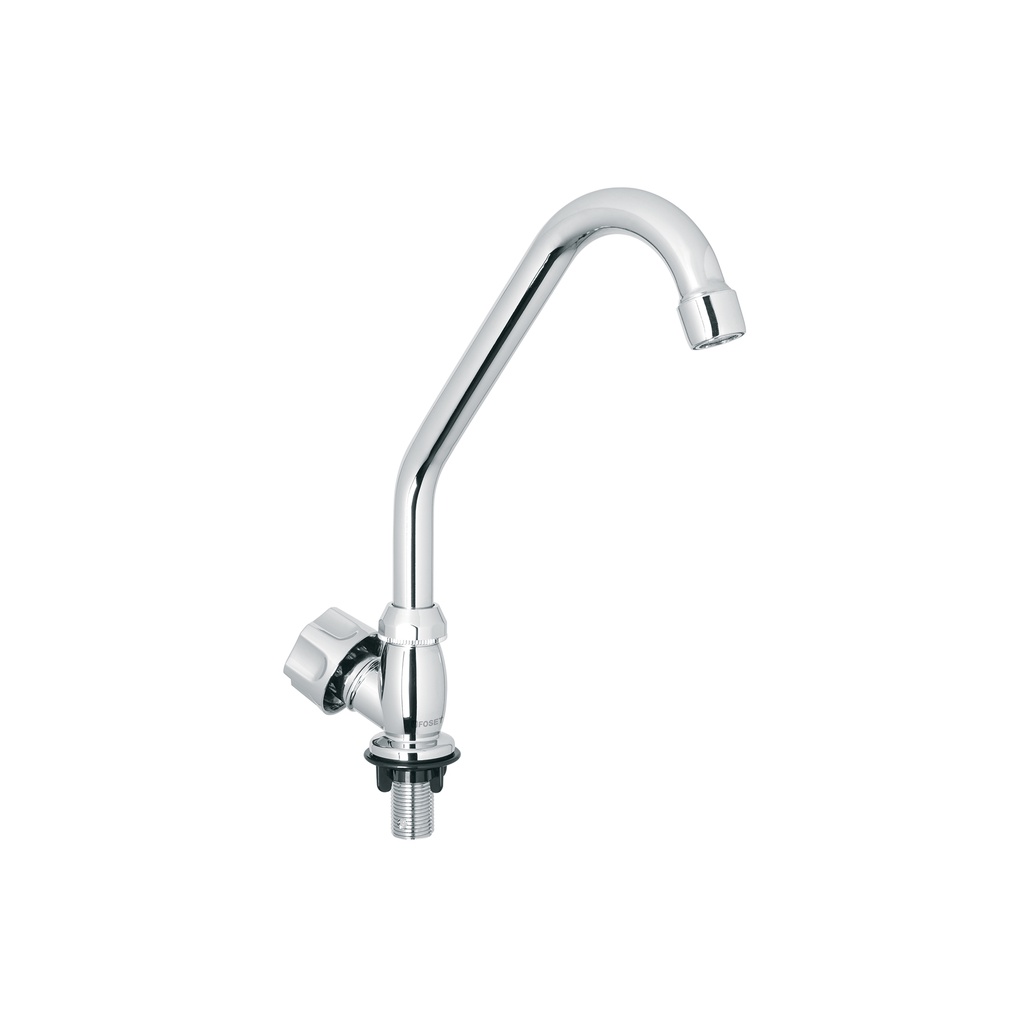 Llave individual fregadero,ABS,cuello corto,hexagonal, BASIC
