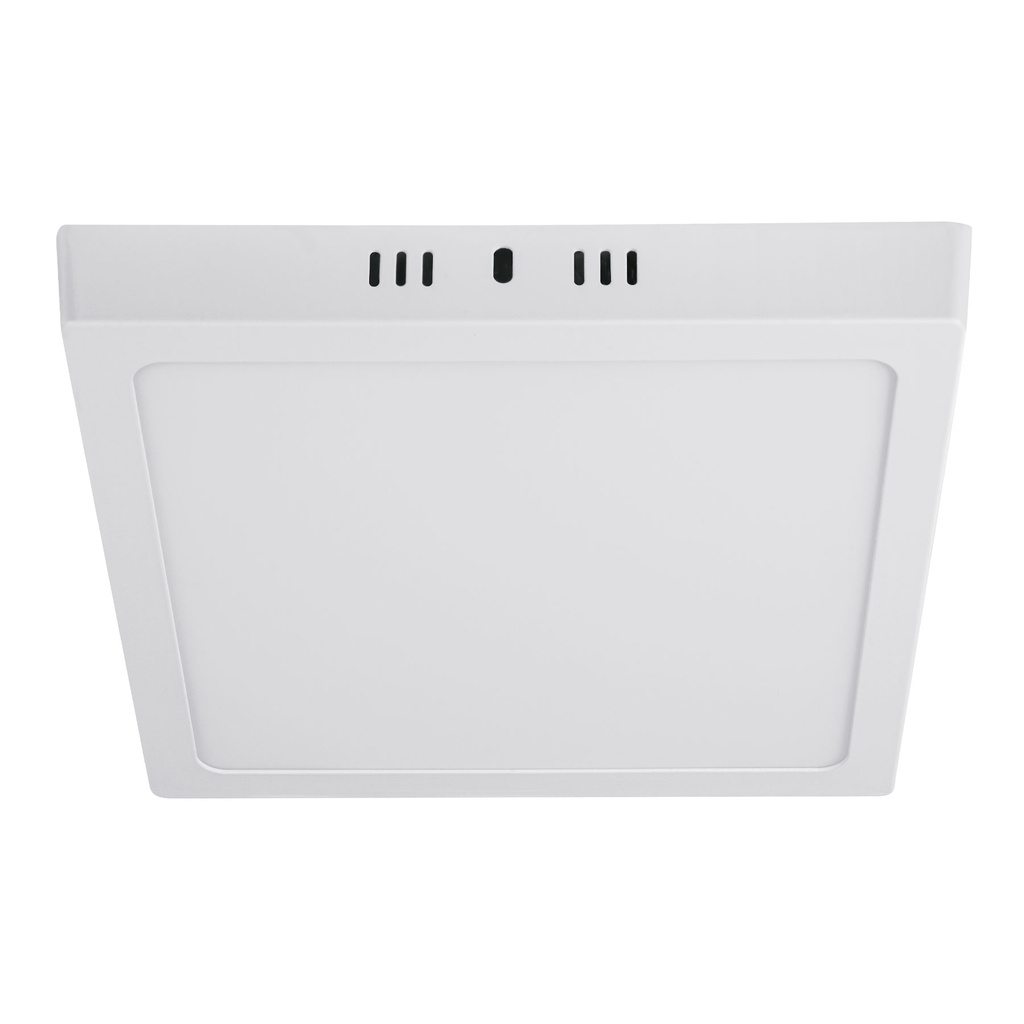 Luminario LED plafón 18W 6500K, cuadrado, blanco, VOLTECK