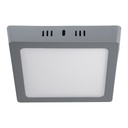 Luminario LED plafón 12W 6500K, cuadrado, gris, VOLTECK